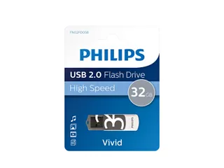 USB stick 2.0 Philips Vivid USB-A 32GB grijs - 3