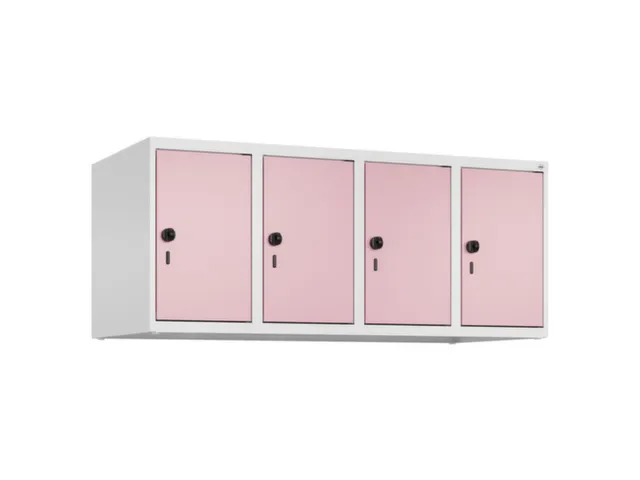 opzetkast,v. locker,4vak.,vak B 300mm,HxBxD 500x1200x500mm