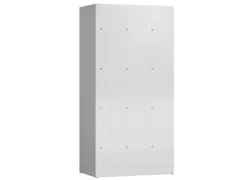 Lockerkast 1800x870x500mm 3x4 vakken cilinderslot, sokkel, RAL7035