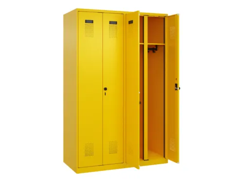 locker voor scheiding van kleding,HxBxD 1850x1200x500mm,4vak