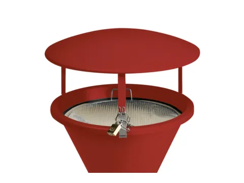 Overkapping Voor Zandasbak Ø 440Mm Verzinkt Ral3000