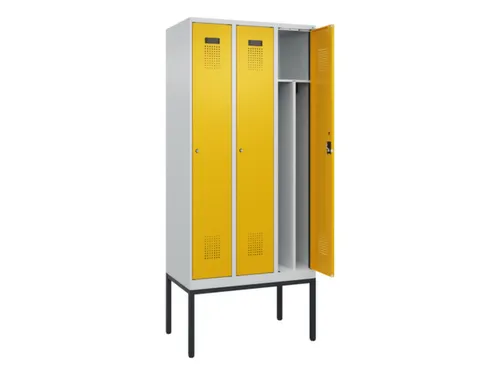 locker voor scheiding van kleding,HxBxD 2120x900x500mm,3vak