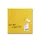 Glas-magneetbord Sigel Artverum Yellow Structure mat 480x480x15mm