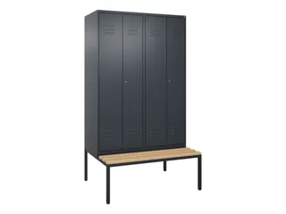 locker voor scheiding van kleding,HxBxD 2120x1200x815mm,4vak - 1