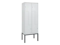 Z-garderobekast,HxBxD 2120x800x500mm,vak B 200/400mm,cil.-slot