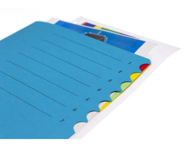 Trieur 7 compartiments bleu