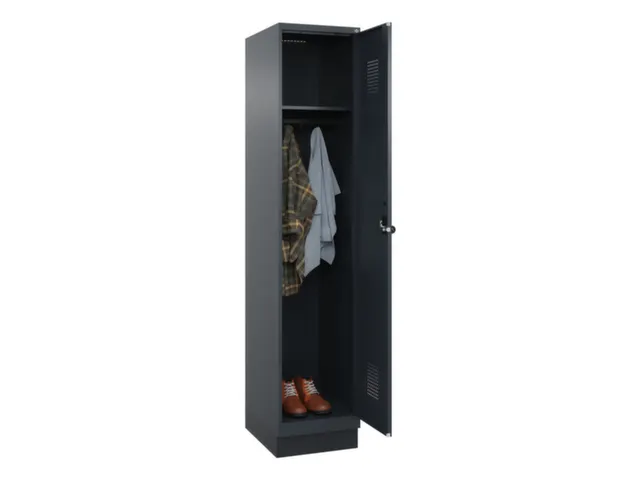 locker,HxBxD 1950x400x500mm,1vak,vak B 400mm,draaigrendel,sokkel