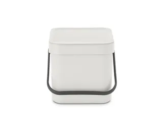 Afvalemmer Sort & Go 6 Liter Lichtgrijs - 2