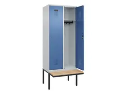 locker met bank,HxBxD 2120x800x815mm,2vak,vak B 400mm,cilinderslot