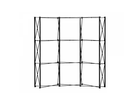 Beurswand Pop-Up Magnetic Curved 5 x 3 met Hardcase koffer