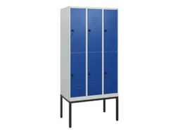 dubbeldekse locker,HxBxD 1950x900x500mm,3x2vak.,vak B 300mm