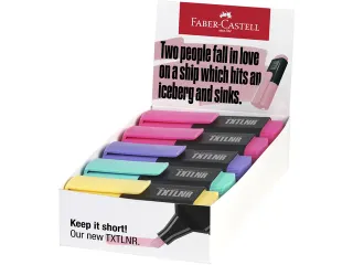 Markeerstift Faber-Castell TXTLNR mini 10st. assorti pastel karton dis - 1