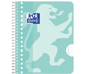Collegeblok Oxford School A5+ lijn 17-gaats 160 pagina's 80gr pastel a - 5