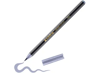 Brushpen edding 1340 zilver grijs - 4