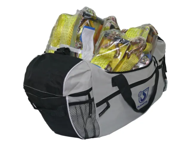 Pakket Sjorbanden Trekkracht 5000dan 6-Delig Met Ratel Incl. Sporttas