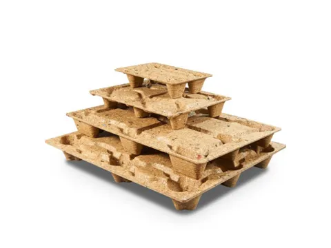 Houtvezel Pallet Inka F 86 bruin 1200x800x135mm 600kg 60 stuks