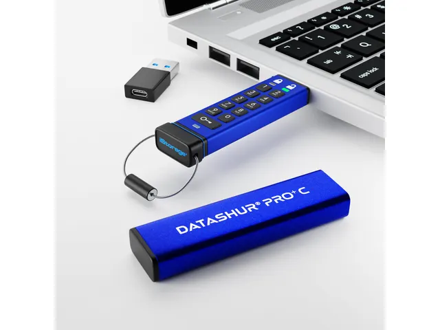 iStorage datAshur PRO+C, 128 GB, USB Type-C, 3.2 Gen 1 (3.1 Gen 1), 31