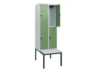 Dubbeldekse dekenkist,HxBxD 1950x600x815mm,2x2vak.,vak B 300mm - 2