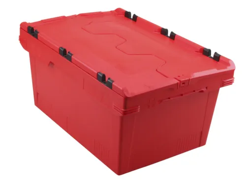 Euronorm-herbruikbare bakken,HxLxB 199x600x400mm,PP,rood