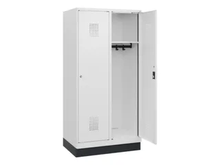 schoollocker,HxBxD 1630x800x500mm,2vak,vak B 400mm,cil.-slot,sokkel - 1