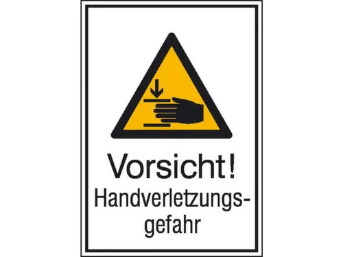 waarschuwings-combibord,v. binnen/buiten,Pas op! Risico op handletsel