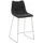 Barkruk mySOLO Sledeframe RVS met Zitting kunstleder Vintage Zwart