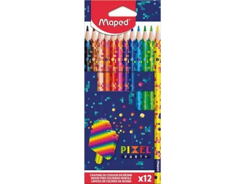 Kleurpotlood Maped Pixel Party set à 12 kleuren