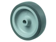 Wiel 65kg Boorgat Øxb 100x24mm Thermoplast Spoorvrij Blauwgrijs