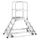 Bordestrap Aluminium Bordes 1440x 600x 800mm 2x6treden Rooster