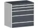 Armoire À Tiroirs Coloris De Couvercle Tablette Façade Ral3004