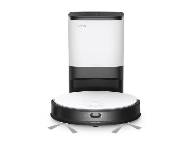 TP-Link Tapo RV20 Mop Plus, Sac à poussière, Noir, Blanc, Rond, Sac