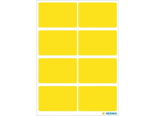 HERMA 3691 Universele etiketten 26x40mm Geel 40 stuks