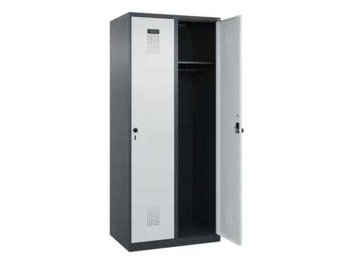 locker,HxBxD 1850x800x500mm,2vak,vak B 400mm,draaigrendel