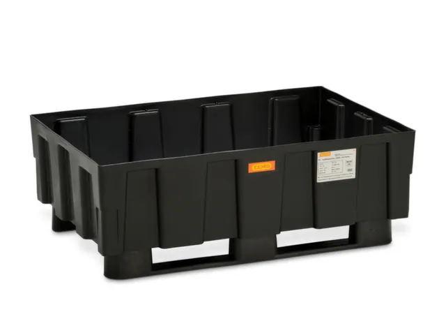 PE-opvangbak,v. 1x200l vat,opvangvol. 250l,HxBxD 430x1205x805mm