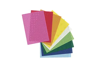 Borduurkaarten Folia 17.5 x 24.5cm 300gr 10 vel assorti - 6