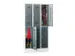 dubbeldekse locker,HxBxD 1850x900x500mm,3x2vak.,RAL7035,front RAL7016