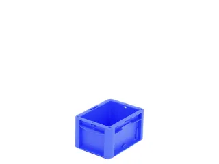 Euronorm Stapelkrat Pp Hxlxb 120X200X150Mm Wanden/bodem Gesloten Blauw - 1
