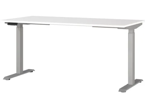 Elektrisch ihv bureau,HxBxD 720-1200x1600x800mm,blad wit
