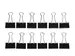 Papierklem Foldback mauly 214 32mm 12 Stuks