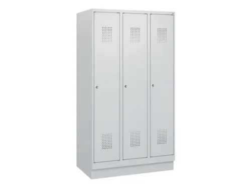 schoollocker,HxBxD 1630x900x500mm,3vak,vak B 300mm,cil.-slot,sokkel