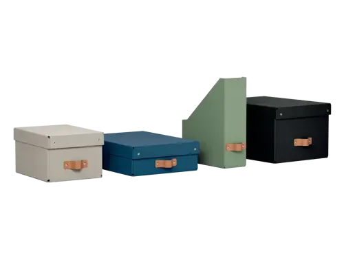 Leitz Puro Opbergdoos met deksel medium laag 8L set van 2 zwart