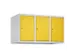 opzetkast,v. locker,3vak.,vak B 300mm,HxBxD 500x900x500mm,cilinderslot