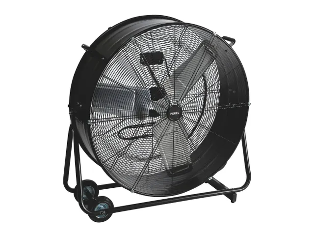 Vloerventilator Drum Metaal Ø 75cm Zwart
