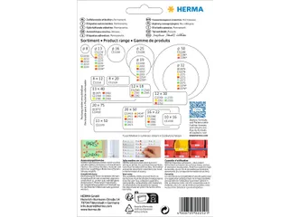 HERMA 2252 Multipurpose etiketten Rond 19mm Rood 1280 stuks - 2