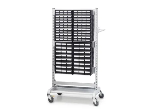 ESD-assortimentskast,HxBxD 550x310x180mm,48lade(n),laden zwart