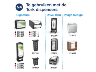 Servetten Tork 13840 Xpressnap 2-laags 33x21cm naturel 1125st. - 5