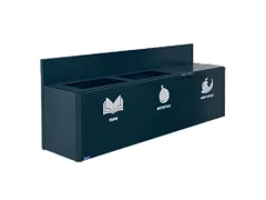 Bica 911 Wandafvalstation 3x20 Liter Antraciet