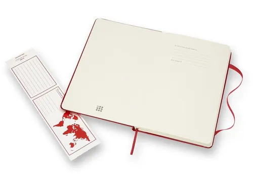 Notitieboek Moleskine large 130x210mm lijn hard cover scarlet red