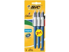 Colours Original 4-kleurenbalpen medium blauw 2+1 gratis