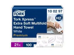 Tork 100297 Xpress Handdoek Premium H2 I-vouw Extra Soft 2-laags